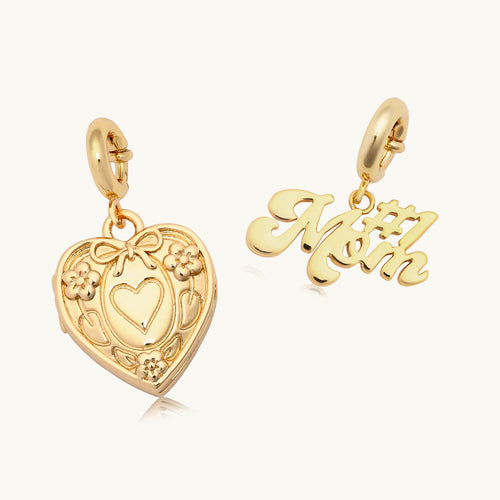 #1 Mom Charm Set